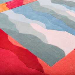 Kaleidoscope Hand-Tufted Wool Rug - Colorful Area Carpet, 200x300cm - thumbnail 3