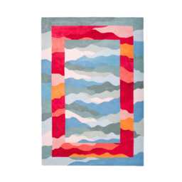 Kaleidoscope Hand-Tufted Wool Rug - Colorful Area Carpet, 200x300cm - thumbnail 2
