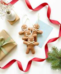 Handmade Gingerbread Christmas Ornaments, Ornaments Felt, Felt Ornament, Tree Decoration - thumbnail 1