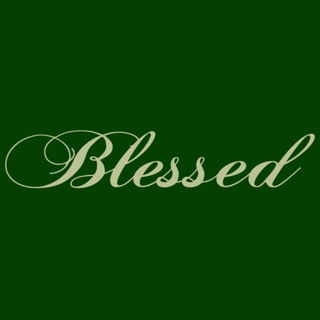 Wall Decal Blessed Vinyl Art Quote Sticker 02 - image 1