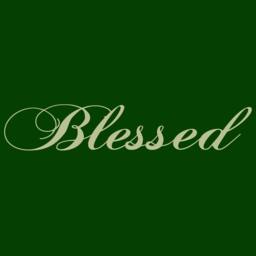 Wall Decal Blessed Vinyl Art Quote Sticker 02 - thumbnail 1