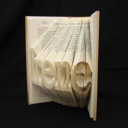 Irene 5 Letter Names Folded-Book Art Sculpture - thumbnail 2