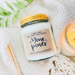 Motivational Soy Candle Positivity Mental Health Gift