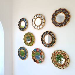 "Peruvian Mirrors ""Honeycomb Collection 20cm" - thumbnail 3