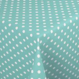 Polka Dots On Soft Teal- Throw Pillow, Decorative Pillow Cover, Insert, Case - Square- 17 - thumbnail 2