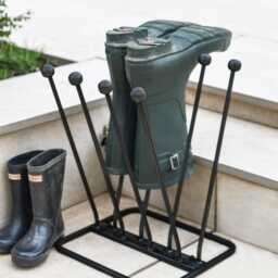 Four Pair Welly & Boot Rack, Wellington Storage, Outdoor, Porch, Entrance, Country Home & Garden, Walkers, Storage Solutions - thumbnail 2