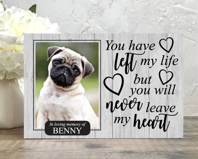 Pet Memorial Block, Dog Memorial, Frame, Plaque, Photo Picture Cat - image 1