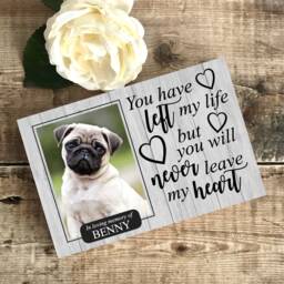 Pet Memorial Block, Dog Memorial, Frame, Plaque, Photo Picture Cat - thumbnail 2