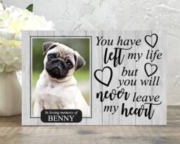 Pet Memorial Block, Dog Memorial, Frame, Plaque, Photo Picture Cat - thumbnail 1