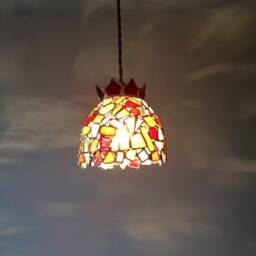 Pendant Light Jewel Night Red Gradation Glass Bayview - thumbnail 1