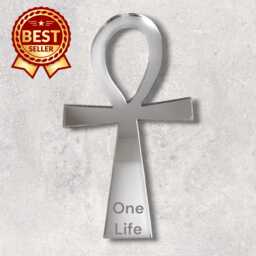 Ankh Acrylic Mirror Wall Art Key Of Life, Personalized Engraving