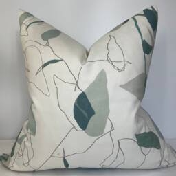 Liana By Villa Nova Fabric Blue White Cushion Pillow Cover Designer High Quality Handmade Made in UK Sofa Pillowcase - thumbnail 2