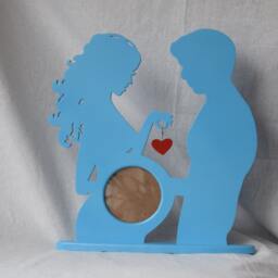 Ultrasound Frame Sonogram Wood Picture Baby Shower First Photo Pregnancy Ideas Personalized - thumbnail 2