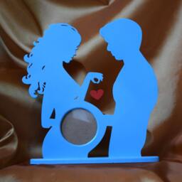 Ultrasound Frame Sonogram Wood Picture Baby Shower First Photo Pregnancy Ideas Personalized - thumbnail 3