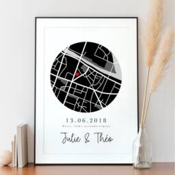 Personalized Meeting Place Illustration PDF, A5, A4, A3 - Couple, Family, Friends, Gift, Wedding, Map - thumbnail 3