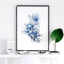 Home Decor Wall Art, Botanical Floral Set Of 3 Posters, Minimalist Farmhouse Hangings, Apartment Gallery Living Room Art - thumbnail 3