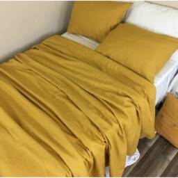 Natural Linen Duvet Cover, Multiple Colors - 40 Bedding, Available in Queen, King, Twin, Full, Custom Size Welcome - thumbnail 4