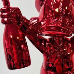 Red Chrome Scrooge Mcduck Resin Sculpture, Alec Monopoly Inspired - thumbnail 4