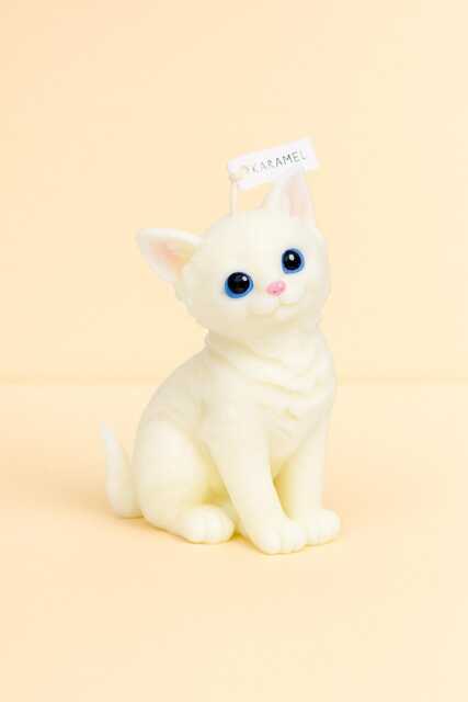Tilted Head Kitten Candle Handcrafted Soy Wax Cat Candle - image 1
