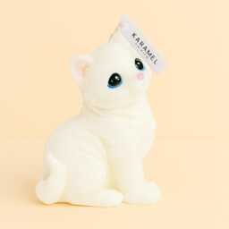 Tilted Head Kitten Candle Handcrafted Soy Wax Cat Candle - thumbnail 2