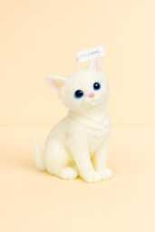 Tilted Head Kitten Candle Handcrafted Soy Wax Cat Candle - thumbnail 1