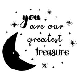 You Are Our Greatest Treasure Moon Quote - Nursery Wall Decal Quote - thumbnail 3