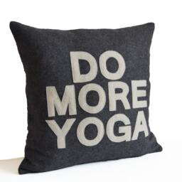Do More Yoga Pillow, Cushion Covers, Yogis Funny Gifts, Wedding Anniversary Gift, Housewarming Birthday Gift - thumbnail 3