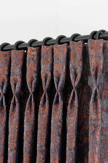 Velvet Curtains - French Pleated Custom Drapes Double & Triple Pinch Pleat Panels - image 1