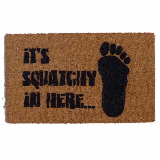 Bigfoot Doormat Sasquatch Welcome Mat, Cryptozoology Gift - image 1