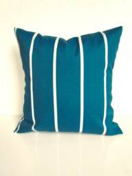 Sale Teal Outdoor Pillows Pillow Covers Blue Pillows Stripe 16 18x18 20 Green Gray Striped Clearance - thumbnail 1