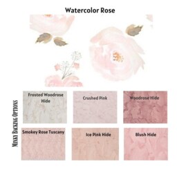 Pink Baby Blanket Personalized Gift Boho Nursery Bedding Set Floral Minky Soft Throw Custom Design Watercolor Gold Accent Newborn Present - thumbnail 3