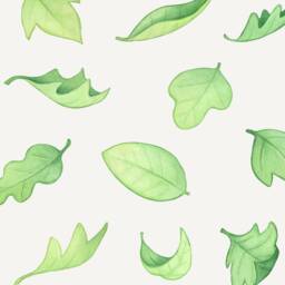 Leaf Fabric Wall Decal - Woodland Leaves Nursery Art Kids Stickers - thumbnail 3