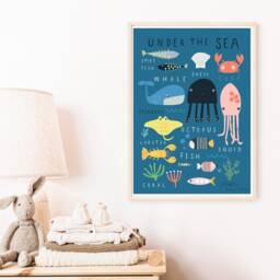 Under The Sea Wall Art - Wall Children's Prints Illustration - thumbnail 2