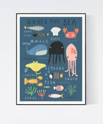 Under The Sea Wall Art - Wall Children's Prints Illustration - thumbnail 1