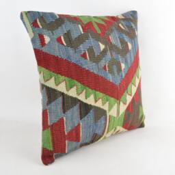 Kilim Pillow K20 16x16Inc, Kilim Cover, Home Decor, Decorative Throw - thumbnail 2