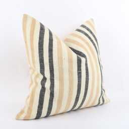 Handwoven Kilim Pillow Cover 20x20 Vintage Turkish Wool Throw - thumbnail 3