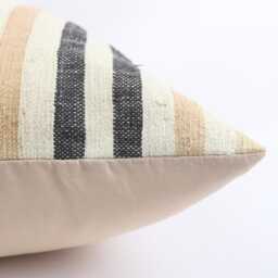 Handwoven Kilim Pillow Cover 20x20 Vintage Turkish Wool Throw - thumbnail 4