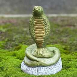 Handmade Snake Statue Concrete Cobra Sculpture Garden Exotic Animal Decor Outdoor Stone Figurine Yard Reptile Ornament Art Gift - thumbnail 2