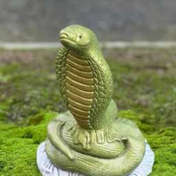 Handmade Snake Statue Concrete Cobra Sculpture Garden Exotic Animal Decor Outdoor Stone Figurine Yard Reptile Ornament Art Gift - thumbnail 3