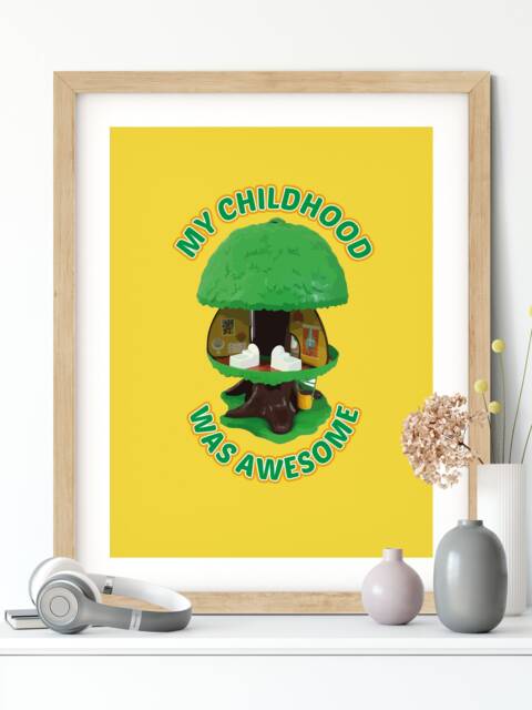 Treehouse Toy Print - Motivational, Inspirational, Retro, 80S Kid - image 1