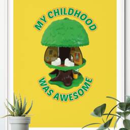 Treehouse Toy Print - Motivational, Inspirational, Retro, 80S Kid - thumbnail 2