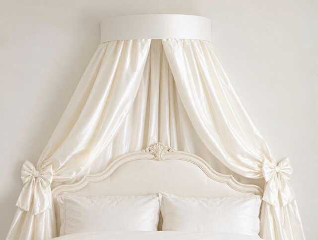 Faux Dupioni Crown Canopy - image 1