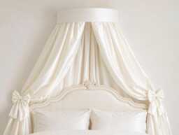 Faux Dupioni Crown Canopy - thumbnail 1