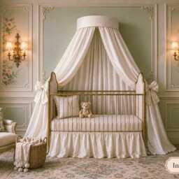 Faux Dupioni Crown Canopy - thumbnail 4