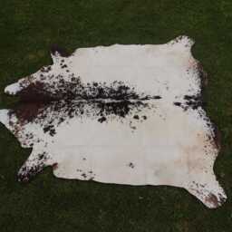 Natural Spotted Brown & White Cow Hide-Authentic Brazilian Skin-Genuine Hair On Large Cowhide Area Rug-Ideal Gift For Farmhouse Decor - thumbnail 3