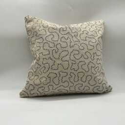 Linwood Wiggle in Cornflower - Reversed - Classic Square Cushion 42 X 42cm - thumbnail 2