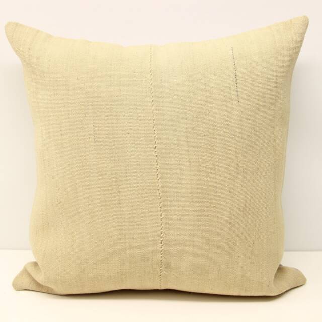 Handmade Kilim Pillow Cover 20x20, Turkish Wool Cotton Cushion - image 1