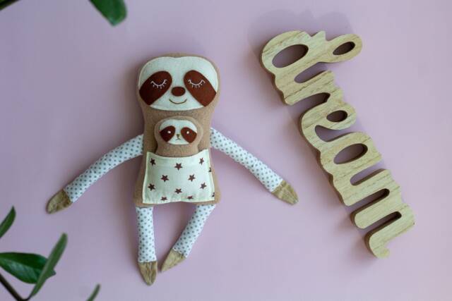 Sloth Stuffed Animal Plush Toy, Baby Shower Gift New Gift, Comforter Gift, Toy For Sleep, Sloth Fleece, Nursery - image 1