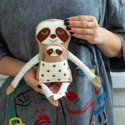 Sloth Stuffed Animal Plush Toy, Baby Shower Gift New Gift, Comforter Gift, Toy For Sleep, Sloth Fleece, Nursery - thumbnail 3