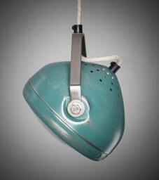 No.5 Vintage Headlight in Aqua - Hanging Lamp Spotlight Industrial Lighting - thumbnail 2